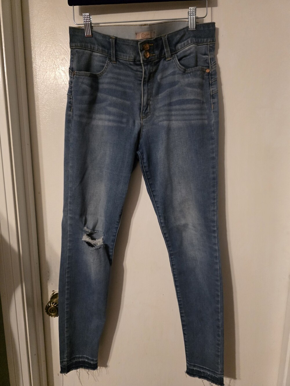 Candie's Light Blue Ripped Skinny Jeans